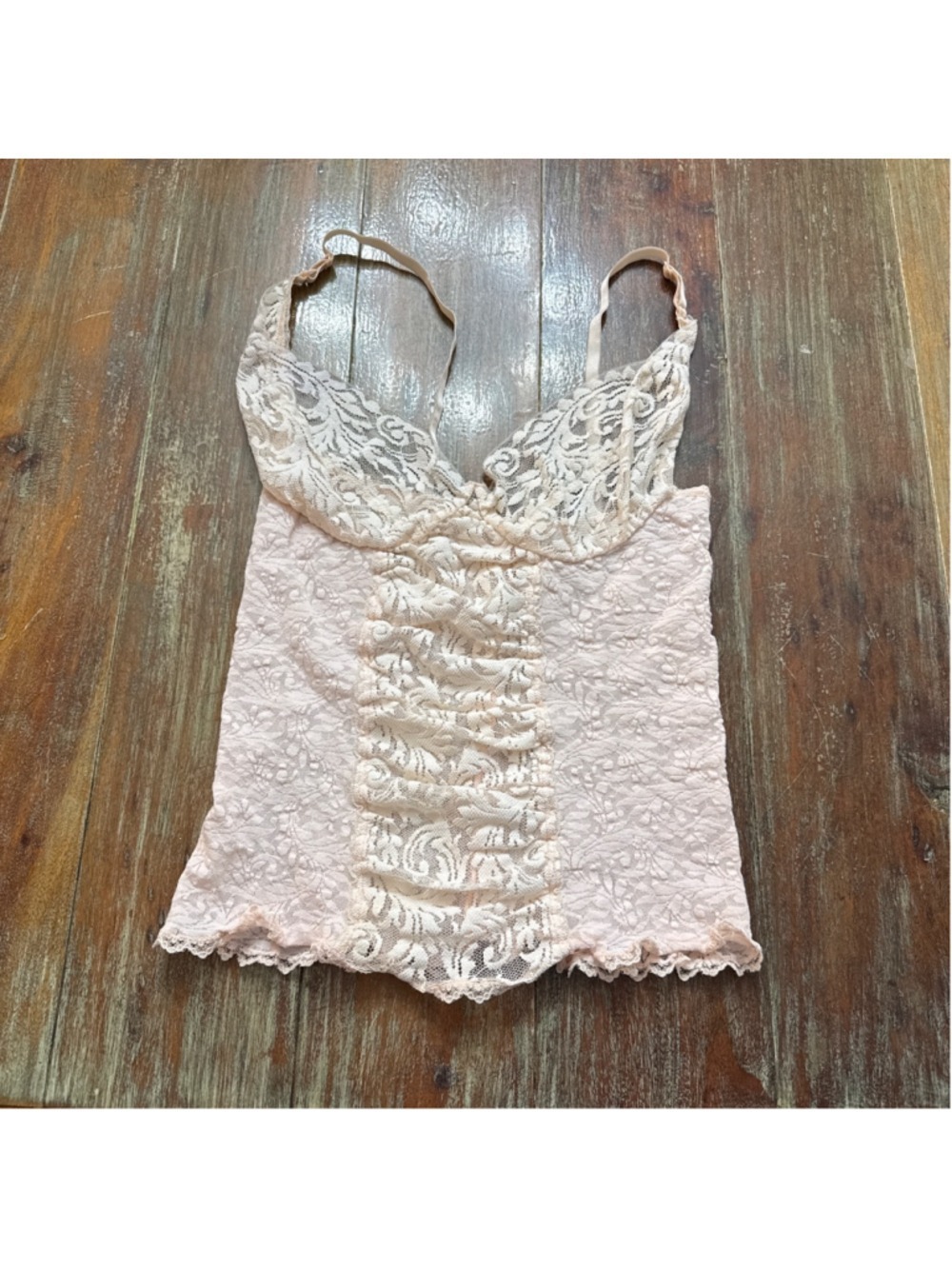 Henson Kickernick Pink Lace Camisole Made in USA Medium
